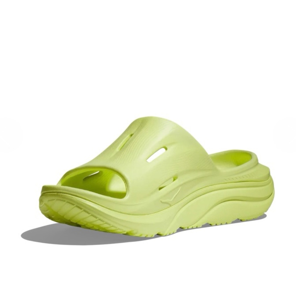 Hoka Ora Recovery 3 Comfort Slip On‎ Slide Sandals Citrus Glow Men's Size 14 - Picture 3 of 5